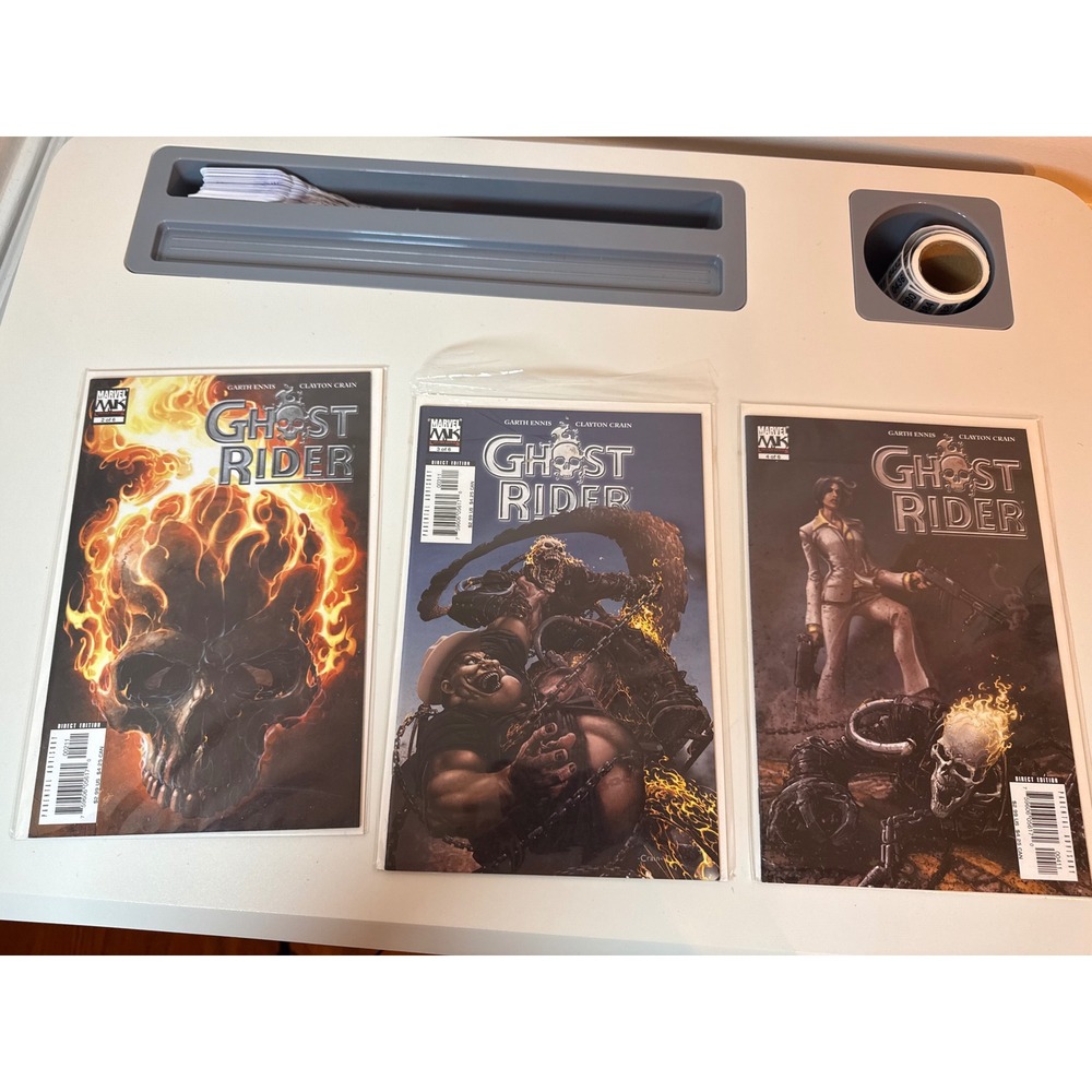 Marvel Ghost Rider Comic Lot Unisex OS 2005 Garth Ennis Clayton Crain Issues 2-4